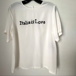 DOLCE & GABBANA Sequin-embellished silk T Shirt